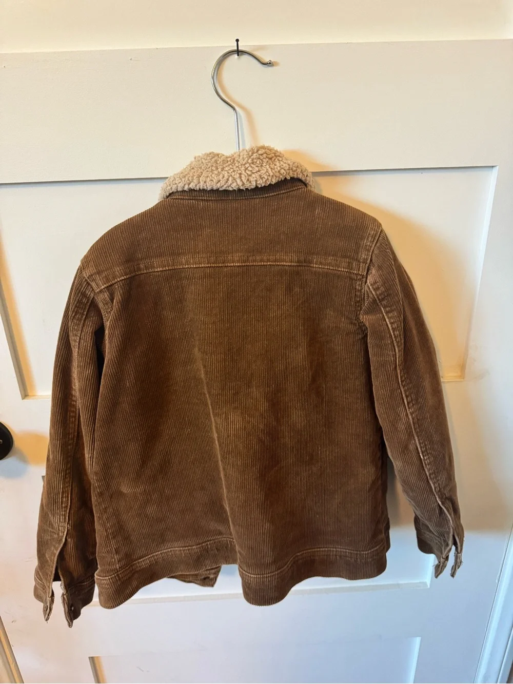 Appaman Brown Corduroy Jacket with Cream Sherpa Trim